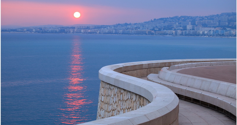 Cote d'Azur,Provence-Alpes,France,levee du soleil